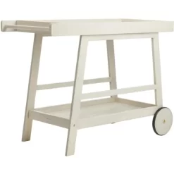 Renzo Indoor/Outdoor Bar Cart - Distressed White - Safavieh -Home Style Deals Store GUEST 4c0f3db9 ad47 4dab bc7e 66945b63ed9b