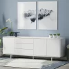 Glenwillow Home Atlas 78" X 28" Highboy Modern TV Stand Cabinet And Sideboard
