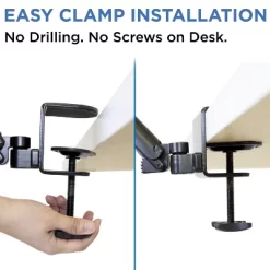 Mount-It! Height Adjustable Arm Rest For Desk | Ergonomic Computer Desk Arm | Full Motion Elbow Support W/ Clamp-On Base | Steel Construction | Black -Home Style Deals Store GUEST 4c515bc1 aaad 45fd b452 68b6ce774bd8