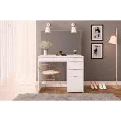 Linden Vanity With Mirror White - Polifurniture -Home Style Deals Store GUEST 4ceba655 1d57 4304 be6b 13415846f673
