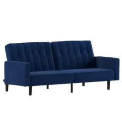 Merrick Lane Mid Century Modern Split-Back Sofa Futon With 3 Recline Positions -Home Style Deals Store GUEST 4e6891df 58a9 45de 9a58 7f6a6eda724e 1