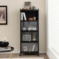 Costway 5-Tier Kitchen Baker's Rack Storage Cabinet Mobile Microwave Stand Flip-up Doors -Home Style Deals Store GUEST 4ef7e047 fafc 4341 95b5 b8a36993ef18