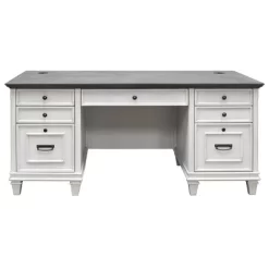 Hartford Double Pedestal Desk - Martin Furniture -Home Style Deals Store GUEST 4f1c799b 9811 4f7f a5ac 1327d259d440