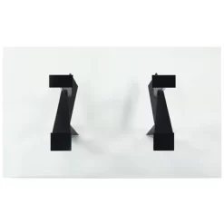 58" Darrah Modern Rectangle Glass Top Dining Table Black/Clear - HOMES: Inside + Out -Home Style Deals Store GUEST 4f1d561d c121 415d 8f58 e634c31904b8