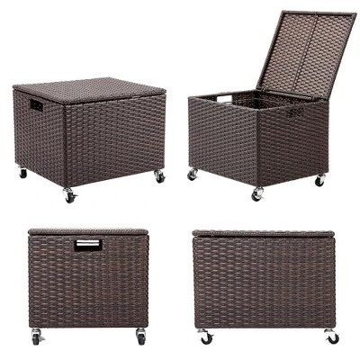 BIRDROCK HOME Rolling File Box - Storage Cabinet With Wheels - File Organizers Boxes - Home Office (Espresso) 6 BIRDROCK HOME Rolling File Box - Storage Cabinet With Wheels - File Organizers Boxes - Home Office (Espresso) - Image 6