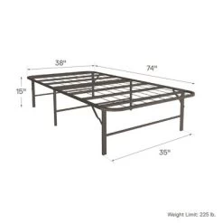 Room & Joy Twin Emmerson Metal Platform Bed & Mattress Foundation Black -Home Style Deals Store GUEST 4fd283b8 381b 4a88 a5a9 ca8dc62f1819