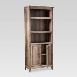 72" Carson 5 Shelf Bookcase With Doors - Threshold -Home Style Deals Store GUEST 50091ed5 fc57 4bb6 a167 b371f65079f8