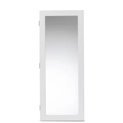 Pontus Wood Wall-Mountable Jewelry Armoire With Mirror - Baxton Studio -Home Style Deals Store GUEST 52e5db1b f444 44a2 865f 6d3687fabb3c