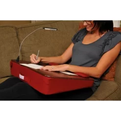Sofia + Sam Memory Foam Lap Desk With USB Light - Burgundy -Home Style Deals Store GUEST 53468af1 0842 491d 930e b7e3cc945a85