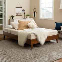 Alice Mid-Century Solid Wood Platform Bed - Saracina Home -Home Style Deals Store GUEST 53d3aa8f 9ebf 457f 9c71 992c563b37f4