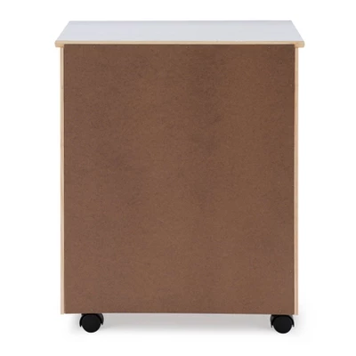 Cary 6 Drawer Wide Roll Cart - Linon 6 Cary 6 Drawer Wide Roll Cart - Linon - Image 6