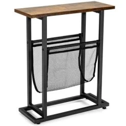 Costway 2PCS Industrial End Side Table Nightstand With Mesh Holder Rustic Brown 17 Costway 2PCS Industrial End Side Table Nightstand With Mesh Holder Rustic Brown -Home Style Deals Store GUEST 53ef9781 bd58 4aa8 a737 6db9c463b349