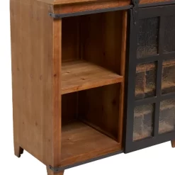 Industrial Wood Standing Wine Rack Brown - Olivia & May -Home Style Deals Store GUEST 550023d6 5611 4255 84f2 ed66b1f97d53