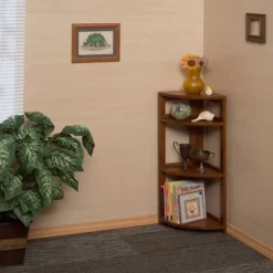 Cakewalk High Corner Folding Bookcase - Regency -Home Style Deals Store GUEST 554f4826 373d 4191 b066 d50e62b45015