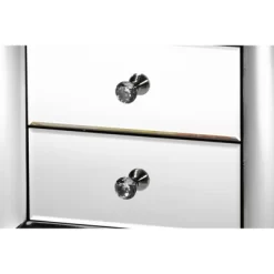 3 Drawer Pauline Contemporary Glam And Luxe Mirrored Nightstand White - Baxton Studio -Home Style Deals Store GUEST 558120ca a596 4f51 a49d add2b6f50e91