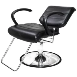 PureSana Chromium Vinyl Kyler 360 Degree Professional All Purpose Salon Chair With Adjustable Reclining Mechanism And Rotational Lock, Black -Home Style Deals Store GUEST 55bdb3b0 6cb3 400e 9810 abd13a0fae6a