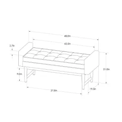 Verken Mid Century Modern Settee Bench - Threshold™ -Home Style Deals Store GUEST 55d19e28 11c4 43f4 9e3e 2403e25a998b
