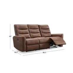 Bernard Fabric Manual Reclining Sofa Brown - Abbyson Living -Home Style Deals Store GUEST 562816a2 9a75 439c 96d9 45a8355b3137