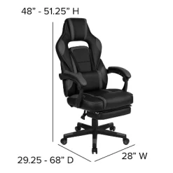 Flash Furniture Gaming Desk With Cup Holder/Headphone Hook/Monitor Stand & Reclining Back/Arms Gaming Chair With Footrest -Home Style Deals Store GUEST 575510b0 5eb1 449b 809d a2cf50fdfbe6