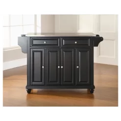 Cambridge Stainless Steel Top Kitchen Island - Black - Crosley -Home Style Deals Store GUEST 57fa878d ddcb 4df9 be4e 29ceb722a217