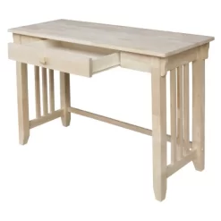Mission Desk With Drawer - Unfinished - International Concepts -Home Style Deals Store GUEST 589f5c01 91e6 46de a194 fd347636dc9d