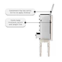 Obrecht Jewelry Armoire Off White - Powell Company -Home Style Deals Store GUEST 5b343db7 3327 4f37 9192 522a44b75074