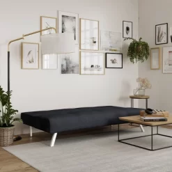 Sorenson Convertible Futon Sofa Bed Charcoal - Serta -Home Style Deals Store GUEST 5c20df7f 282d 4758 aa7b 3b3136b0bd67