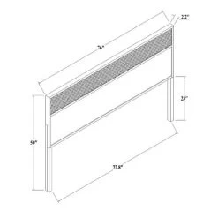 Wood & Cane Transitional Headboard - Hearth & Hand™ With Magnolia -Home Style Deals Store GUEST 5d33534e d312 4fba a31c c59b7e6b6265