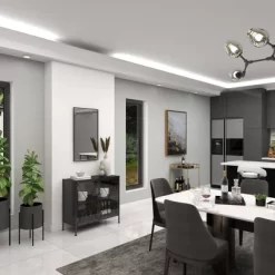 Industrial Metal Cabinet Black - Olivia & May -Home Style Deals Store GUEST 5d524024 e625 44d5 8946 f9087e19562b