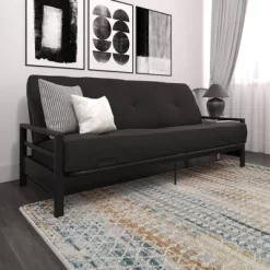 Max Metal Futon Frame Black - Room & Joy -Home Style Deals Store GUEST 5e37f4a2 d0d2 42dd b6b7 31c0b71ee80d