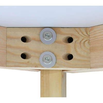 35.5" Norman Round Dining Table With Solid Wood Leg- The Pop Maison 5 35.5" Norman Round Dining Table With Solid Wood Leg- The Pop Maison - Image 5