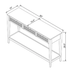 East Bluff Woven Drawer Console Table - Threshold™ Designed With Studio McGee -Home Style Deals Store GUEST 5fadeab1 5821 409f b35b 9dc3416e6dfc