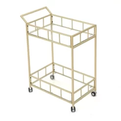 Falon Modern Glam Bar Cart - Christopher Knight Home -Home Style Deals Store GUEST 60528f26 3b8d 4d2e bd5d 1db2cbf5eb96