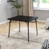 Flash Furniture Madelyn Black Folding Card Table - Lightweight Portable Folding Table With Collapsible Legs - Set Of 3