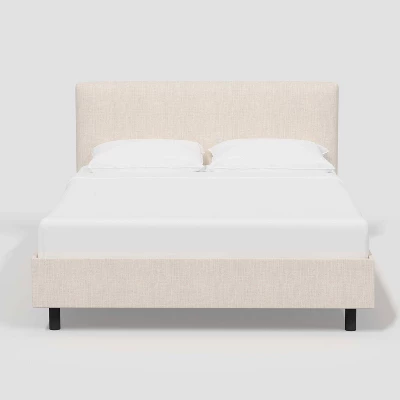 Olivia Upholstered Linen Platform Bed - Threshold™ 1 Olivia Upholstered Linen Platform Bed - Threshold™