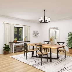 Set Of 2 Farmhouse Iron Dining Chair - Olivia & May -Home Style Deals Store GUEST 61f31e05 0053 4d0e 97f1 75048380e36d