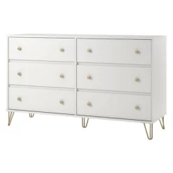 6 Drawer Finley Dresser White - Novogratz -Home Style Deals Store GUEST 629ffc05 8802 4e61 b17b 2773c00a6b21