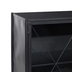 Industrial Metal Cabinet Black - Olivia & May -Home Style Deals Store GUEST 62f2c701 665d 4ce1 a129 d515106e15aa
