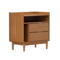 Mid-Century Modern Solid Wood 2 Drawer Nightstand - Saracina Home 39 Mid-Century Modern Solid Wood 2 Drawer Nightstand - Saracina Home -Home Style Deals Store GUEST 6347beec 6794 4154 a08e 77242f294925