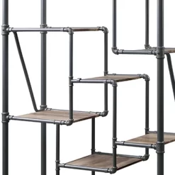 75" Brantley Bookshelf Antique Oak/Sandy Gray - Acme Furniture -Home Style Deals Store GUEST 642b5104 a31c 40af 8ea3 b76b4fe1a8ab