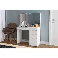 Linden Vanity With Mirror White - Polifurniture -Home Style Deals Store GUEST 6495a499 408a 4216 b1b1 21b7f9891d4f