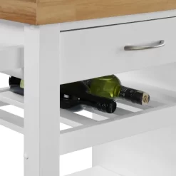 Denver Kitchen Cart White - ClickDecor -Home Style Deals Store GUEST 64b87d83 3276 4dee 8cdf 8b07cb8e4d2e