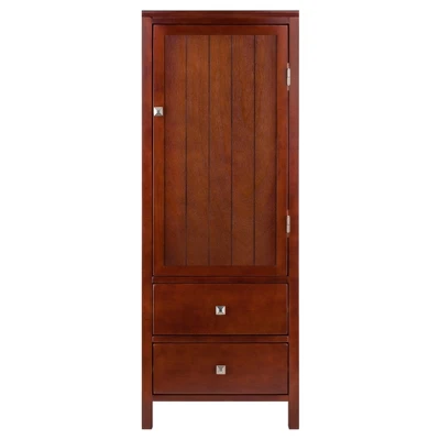 Brooke Jelly Cupboard Walnut - Winsome 1 Brooke Jelly Cupboard Walnut - Winsome