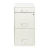 Space Solutions 3 Drawer Letter Width Vertical File Cabinet With Pencil Drawer Pearl White