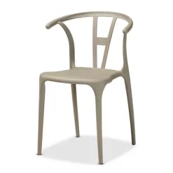 4pc Warner Plastic Dining Chair Set - Baxton Studio