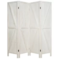 Costway 4Panels Folding Wooden Divider W/ V-shaped Design 5.6Ft Tall -Home Style Deals Store GUEST 66514e15 8e40 45b0 a952 6316615fced1