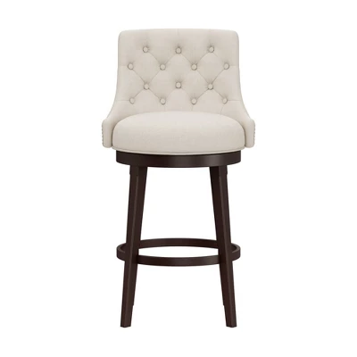30" Halbrooke Swivel Barstool Smoke/Cream Hillsdale Furniture 3 30" Halbrooke Swivel Barstool Smoke/Cream Hillsdale Furniture - Image 3