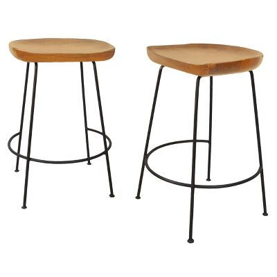 Set Of 2 24.5" Bryson Counter Height Barstools - Carolina Chair & Table 3 Set Of 2 24.5" Bryson Counter Height Barstools - Carolina Chair & Table - Image 3