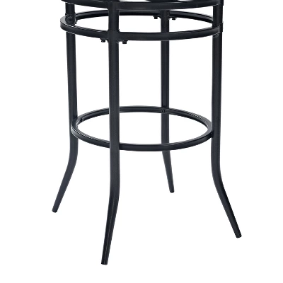 Rachel Swivel Barstool Black With Cushion - Crosley 2 Rachel Swivel Barstool Black With Cushion - Crosley - Image 2