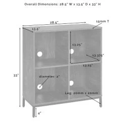 2pc Jacobsen Record Storage Cube Bookshelf Set Brown Ash - Crosley -Home Style Deals Store GUEST 68a0a56e d951 4eb4 9536 2f299ebec2c4